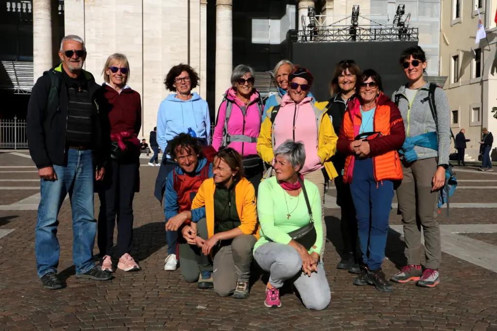 Gruppenbild Auf den Spuren des Hl. Franziskus und der Hl. Klara von Gubbio nach Spello