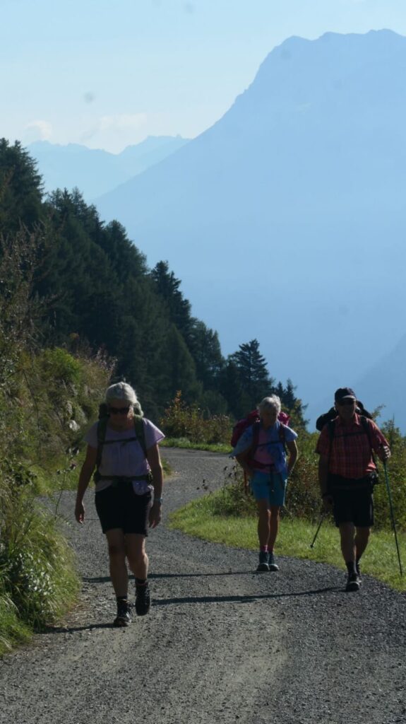 Pilgerer auf Wanderung